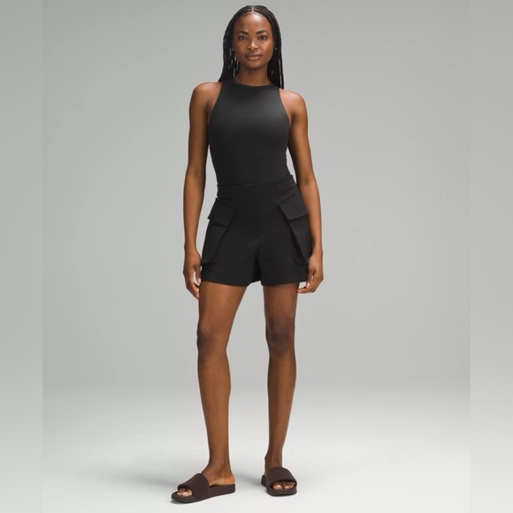 New Lululemon Wundermost Ultra-Soft High-Neck Sleeveless Bodysuit XS Black $68 - Picture 3 of 9